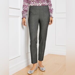NWOT‎ Talbots Chatham Ankle Pants Gray Sharkskin Size 16 Casual Workwear Career